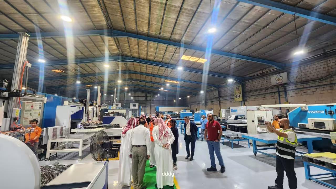 Visiting Customer Factory the biggest sheet metal factory in Saudi Arabia 